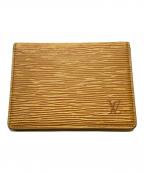 LOUIS VUITTONルイ ヴィトン）の古着「エピ ポルトカルト2 ヴェルティカル パスケース」｜イエロー