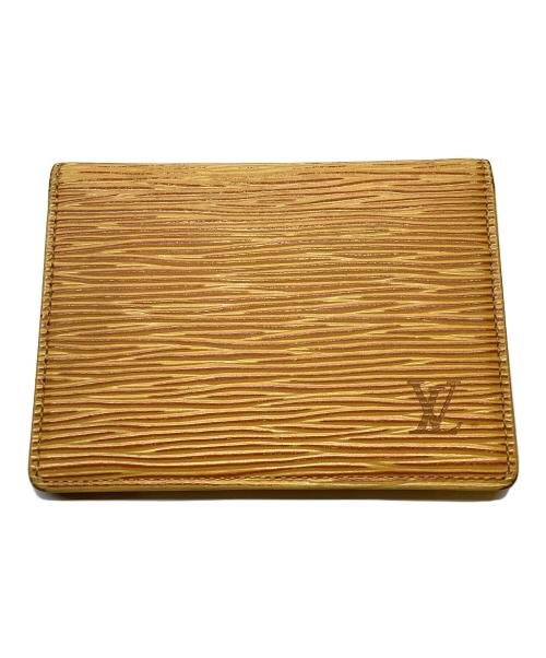 LOUIS VUITTON（ルイ ヴィトン）LOUIS VUITTON (ルイ ヴィトン) エピ ポルトカルト2 ヴェルティカル パスケース イエローの古着・服飾アイテム