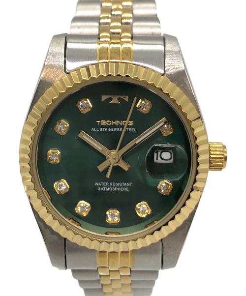 TECHNOS（テクノス）TECHNOS (テクノス) 腕時計 グリーンの古着・服飾アイテム