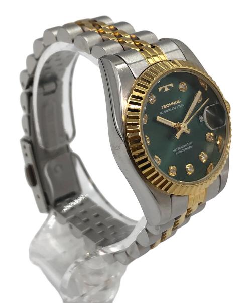 TECHNOS（テクノス）TECHNOS (テクノス) 腕時計 グリーンの古着・服飾アイテム