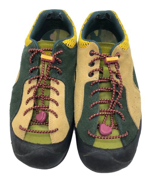 KEEN（キーン）KEEN (キーン) Dachambo (ダチャンボ) ジャスパー ロックス　トレッキングシューズ グリーン×ブラウン サイズ:SIZE 27cmの古着・服飾アイテム