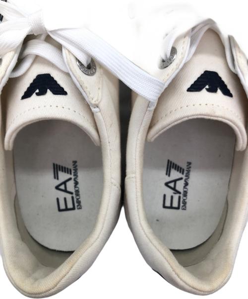 EMPORIO ARMANI（エンポリオアルマーニ）EMPORIO ARMANI (エンポリオアルマーニ) スニーカー ホワイト×ネイビー サイズ:SIZE 26cmの古着・服飾アイテム