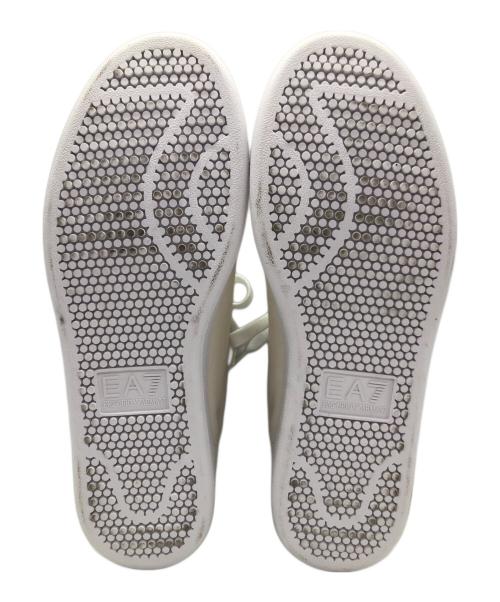 EMPORIO ARMANI（エンポリオアルマーニ）EMPORIO ARMANI (エンポリオアルマーニ) スニーカー ホワイト×ネイビー サイズ:SIZE 26cmの古着・服飾アイテム