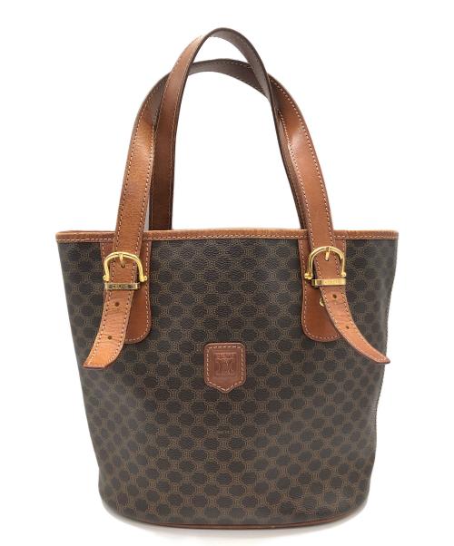 CELINE（セリーヌ）CELINE (セリーヌ) マカダム　トートバッグ ブラウンの古着・服飾アイテム
