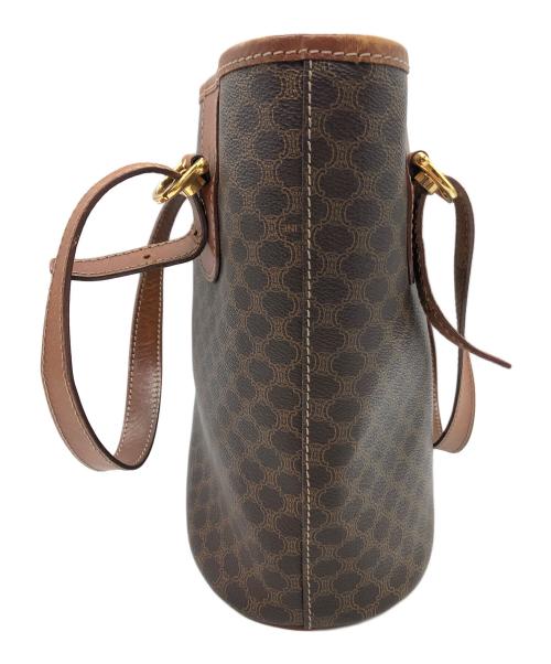CELINE（セリーヌ）CELINE (セリーヌ) マカダム　トートバッグ ブラウンの古着・服飾アイテム