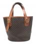 CELINE (セリーヌ) マカダム　トートバッグ ブラウン：20000円