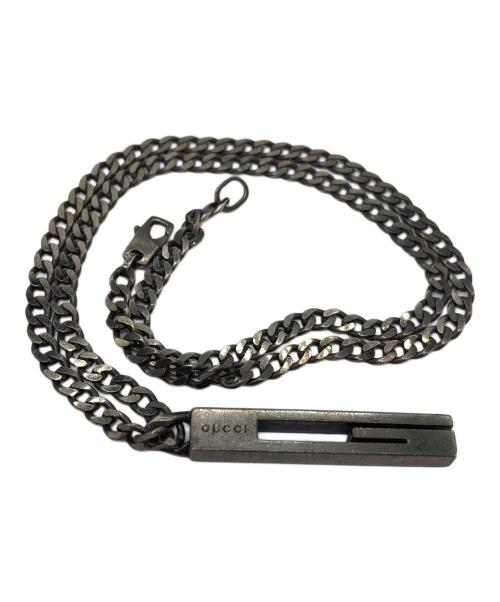 GUCCI（グッチ）GUCCI (グッチ) Gモチーフネックレス ブラックの古着・服飾アイテム