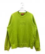 SUPREMEシュプリーム）の古着「20SS Cutout Logo Crewneck　スウェット」｜グリーン