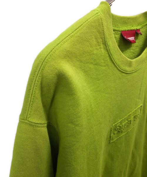 SUPREME（シュプリーム）SUPREME (シュプリーム) 20SS Cutout Logo Crewneck　スウェット グリーン サイズ:SIZE Lの古着・服飾アイテム