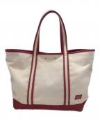 PORTER GIRLポーターガール）の古着「トートバッグ」｜アイボリー×レッド