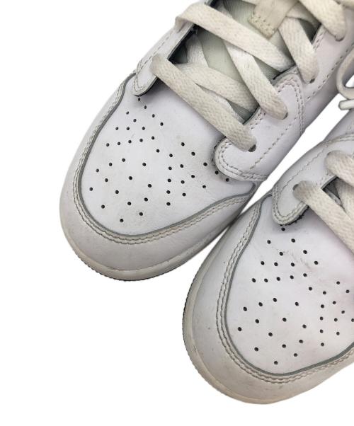 NIKE（ナイキ）NIKE (ナイキ) エア ジョーダン 1 LOW（ロー） ホワイト×ブラック サイズ:SIZE 24cmの古着・服飾アイテム