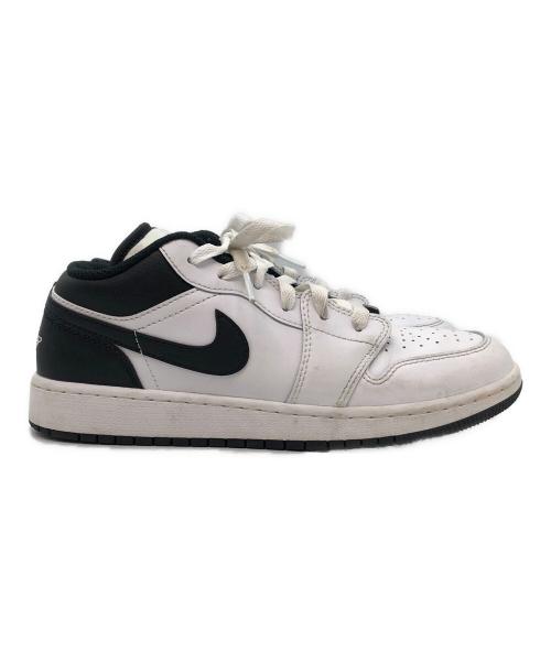 NIKE（ナイキ）NIKE (ナイキ) エア ジョーダン 1 LOW（ロー） ホワイト×ブラック サイズ:SIZE 24cmの古着・服飾アイテム