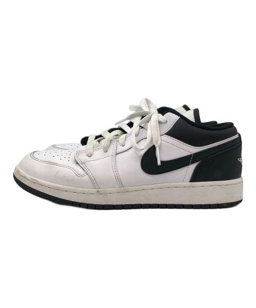 NIKE（ナイキ）NIKE (ナイキ) エア ジョーダン 1 LOW（ロー） ホワイト×ブラック サイズ:SIZE 24cmの古着・服飾アイテム