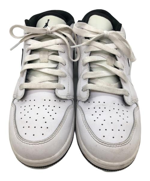 NIKE（ナイキ）NIKE (ナイキ) エア ジョーダン 1 LOW（ロー） ホワイト×ブラック サイズ:SIZE 24cmの古着・服飾アイテム