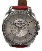 COACHコーチ）の古着「Coach Boyfriend Small Women´s 34 MM Watch（コーチ ボーイフレンド）」｜シルバーカラー