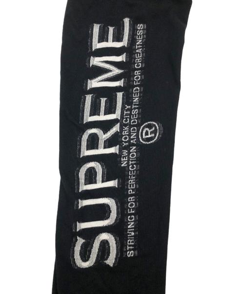 SUPREME（シュプリーム）SUPREME (シュプリーム) Intarsia Sleeve L/S Top（インターシア スリーブ L/S トップ） ブラック サイズ:SIZE Sの古着・服飾アイテム