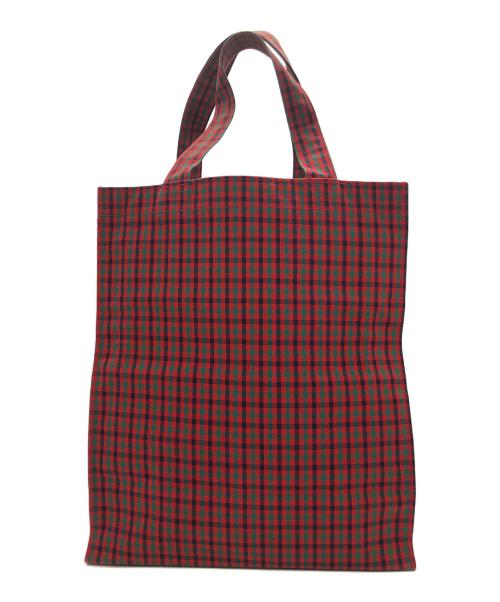 familiar（ファミリア）familiar (ファミリア) トートバッグ レッド×グリーンの古着・服飾アイテム