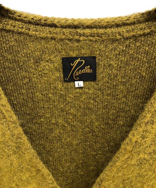 Needles（ニードルズ）Needles (ニードルズ) Mohair Cardigan（モヘアカーディガン） グリーン サイズ:SIZE Lの古着・服飾アイテム