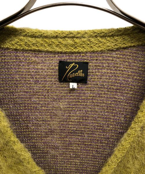 Needles（ニードルズ）Needles (ニードルズ) Mohair Cardigan（モヘアカーディガン） グリーン サイズ:SIZE Lの古着・服飾アイテム