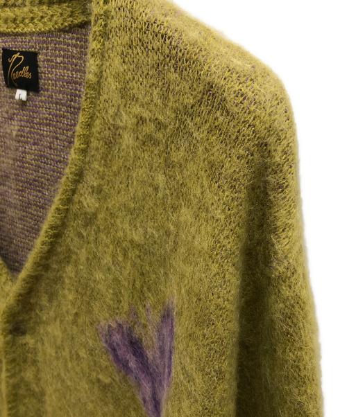 Needles（ニードルズ）Needles (ニードルズ) Mohair Cardigan（モヘアカーディガン） グリーン サイズ:SIZE Lの古着・服飾アイテム