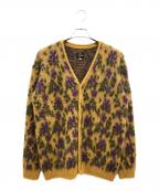 Needlesニードルズ）の古着「Mohair Cardigan（モヘアカーディガン）」｜マスタード×パープル