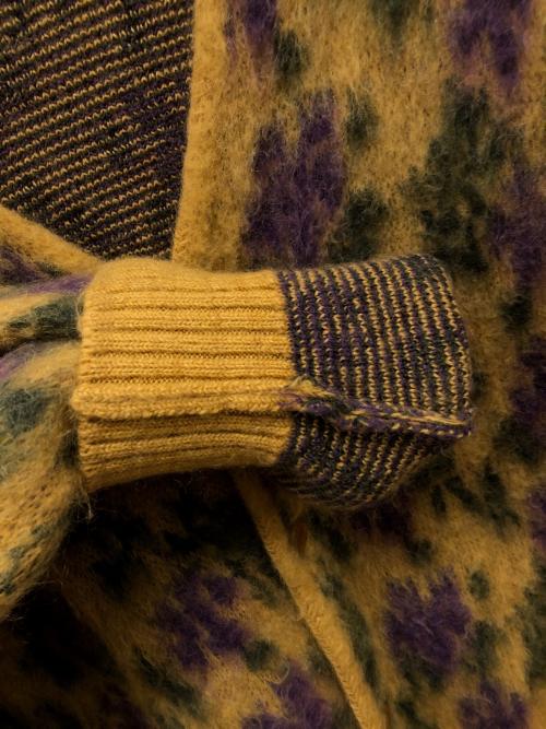 Needles（ニードルズ）Needles (ニードルズ) Mohair Cardigan（モヘアカーディガン） マスタード×パープル サイズ:SIZE Lの古着・服飾アイテム