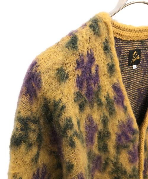 Needles（ニードルズ）Needles (ニードルズ) Mohair Cardigan（モヘアカーディガン） マスタード×パープル サイズ:SIZE Lの古着・服飾アイテム
