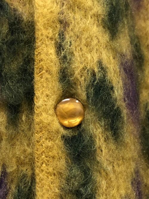 Needles（ニードルズ）Needles (ニードルズ) Mohair Cardigan（モヘアカーディガン） マスタード×パープル サイズ:SIZE Lの古着・服飾アイテム