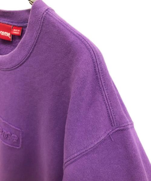 SUPREME（シュプリーム）SUPREME (シュプリーム) 20SS Cutout Logo Crewneck（カットアウトロゴクルーネック） パープル サイズ:SIZE Lの古着・服飾アイテム