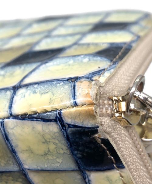 ATAO（アタオ）ATAO (アタオ) 長財布 ベージュ×ブルーの古着・服飾アイテム