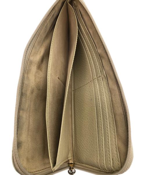 ATAO（アタオ）ATAO (アタオ) 長財布 ベージュ×ブルーの古着・服飾アイテム