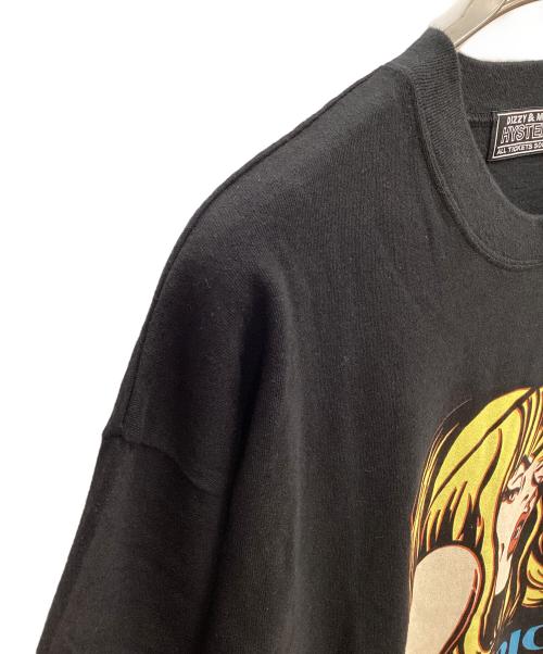 Hysteric Glamour（ヒステリックグラマー）Hysteric Glamour (ヒステリックグラマー) 半袖カットソー ブラック サイズ:SIZE Mの古着・服飾アイテム