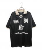 Hysteric Glamourヒステリックグラマー）の古着「ポロシャツ」｜ホワイト×ブラック