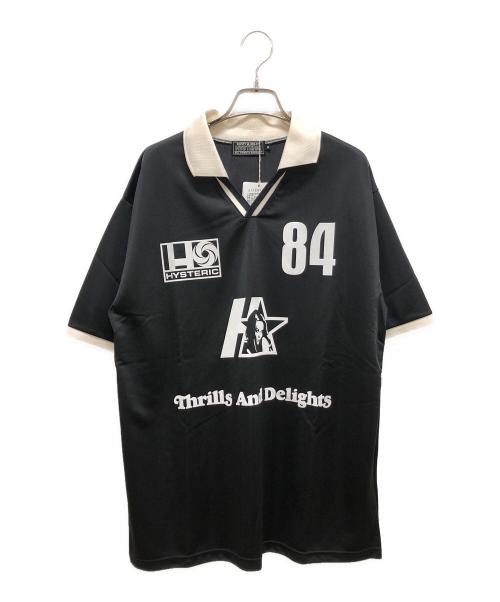 Hysteric Glamour（ヒステリックグラマー）Hysteric Glamour (ヒステリックグラマー) ポロシャツ ホワイト×ブラック サイズ:SIZE M 未使用品の古着・服飾アイテム