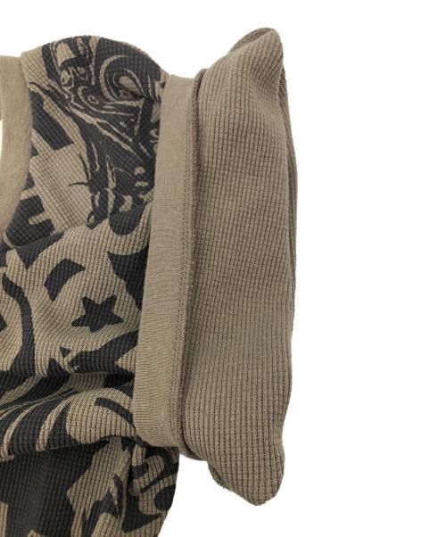 Hysteric Glamour（ヒステリックグラマー）Hysteric Glamour (ヒステリックグラマー) 半袖カットソー ベージュ×ブラック サイズ:SIZE Free 未使用品の古着・服飾アイテム