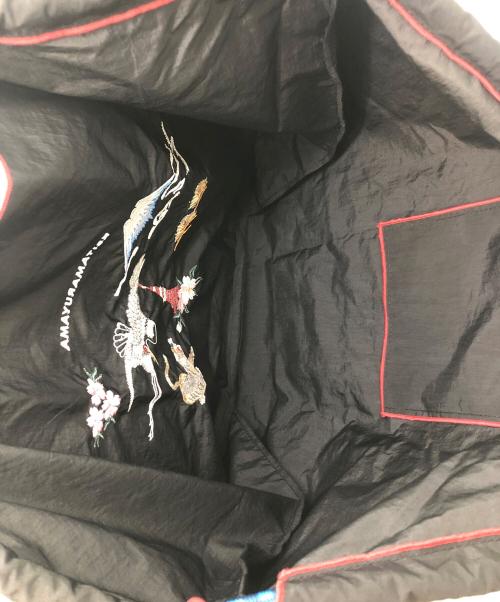 BALL & CHAIN（ボールアンドチェーン）BALL & CHAIN (ボールアンドチェーン) トートバッグ ブラック×レッドの古着・服飾アイテム