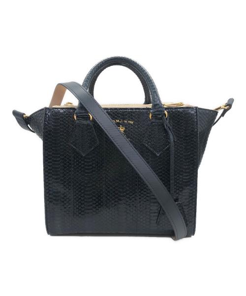 A.D.M.J.（エーディーエムジェイ）A.D.M.J. (エーディーエムジェイ) ハンドバッグ ブラックの古着・服飾アイテム