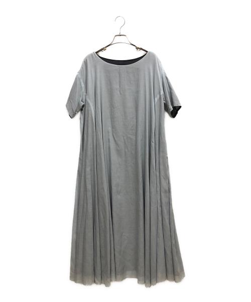 utilite（ユティリテ）utilite (ユティリテ) リバーシブル フレア ワンピース スカイブルー サイズ:SIZE FREEの古着・服飾アイテム
