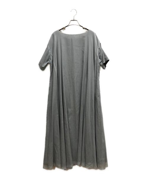 utilite（ユティリテ）utilite (ユティリテ) リバーシブル フレア ワンピース スカイブルー サイズ:SIZE FREEの古着・服飾アイテム