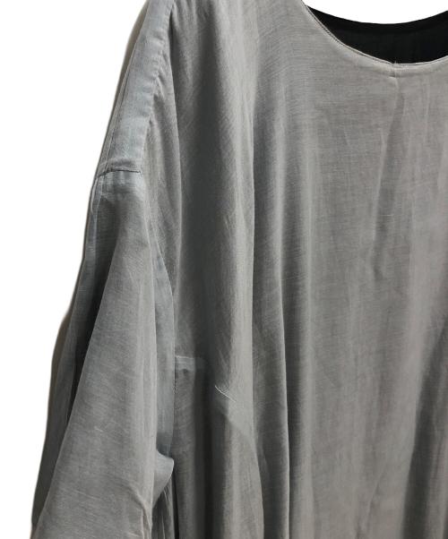 utilite（ユティリテ）utilite (ユティリテ) リバーシブル フレア ワンピース スカイブルー サイズ:SIZE FREEの古着・服飾アイテム