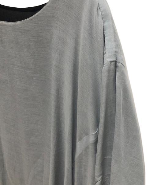 utilite（ユティリテ）utilite (ユティリテ) リバーシブル フレア ワンピース スカイブルー サイズ:SIZE FREEの古着・服飾アイテム