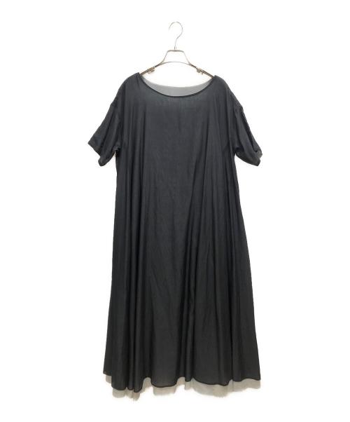 utilite（ユティリテ）utilite (ユティリテ) リバーシブル フレア ワンピース スカイブルー サイズ:SIZE FREEの古着・服飾アイテム