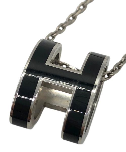 HERMES（エルメス）HERMES (エルメス) ポップアッシュH ネックレス シルバー×ブラックの古着・服飾アイテム