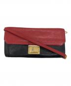 MIU MIUミュウミュウ）の古着「ショルダーポーチ」｜レッド×ブラック