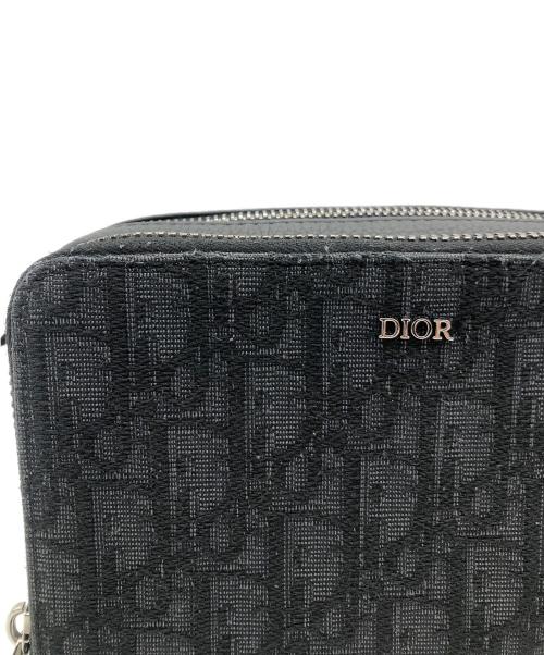 Christian Dior（クリスチャン ディオール）Christian Dior (クリスチャン ディオール) ディオール オブリーク ジャカード　ショルダーバッグ ブラックの古着・服飾アイテム