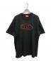 DIESEL（ディーゼル）の古着「T-Adjust-Bigoval　半袖カットソー」｜ブラック×レッド