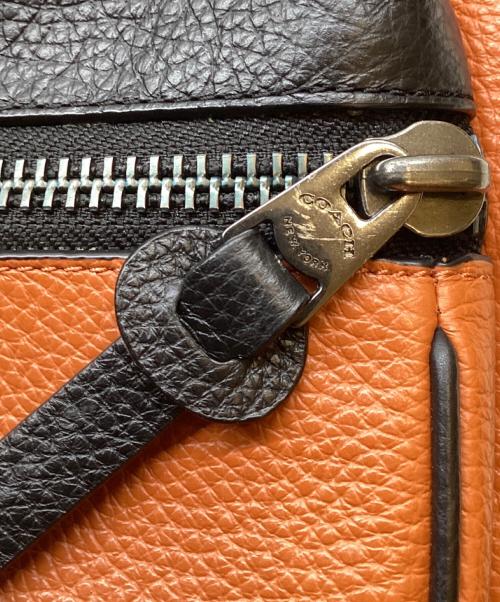 COACH（コーチ）COACH (コーチ) ショルダーバッグ オレンジ×ブラックの古着・服飾アイテム