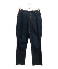 CAPITAL（カピタル）の古着「ドッキングサルエルデニムパンツ」｜インディゴ