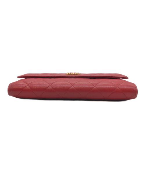 CHANEL（シャネル）CHANEL (シャネル) マトラッセ　長財布 レッドの古着・服飾アイテム