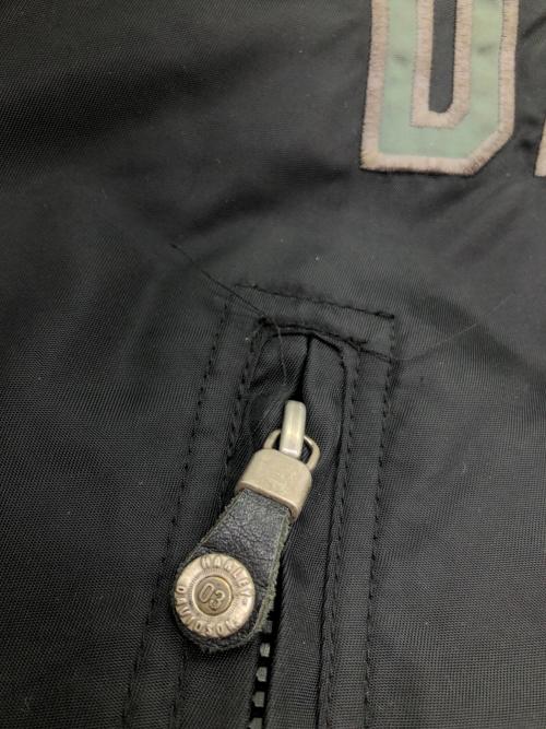 HARLEY-DAVIDSON（ハーレーダビッドソン）HARLEY-DAVIDSON (ハーレーダビッドソン) ナイロンジャケット ブラック×グリーン サイズ:SIZE Mの古着・服飾アイテム
